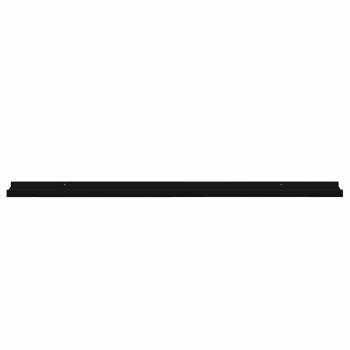 Wandregale 2 Stk. Schwarz 100x9x3 cm