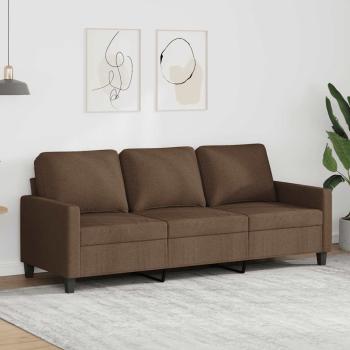 ARDEBO.de - 3-Sitzer-Sofa Braun 180 cm Stoff