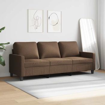 3-Sitzer-Sofa Braun 180 cm Stoff