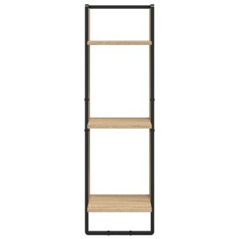Wandregal 3 Fächer Sonoma-Eiche 30x25x100 cm Holzwerkstoff