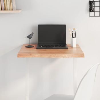 ARDEBO.de - Tischplatte Hellbraun 60x40x(2-4) cm Massivholz Eiche Behandelt