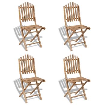 ARDEBO.de - Gartenstühle Bambus 4 Stk.