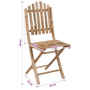 Gartenstühle Bambus 4 Stk.