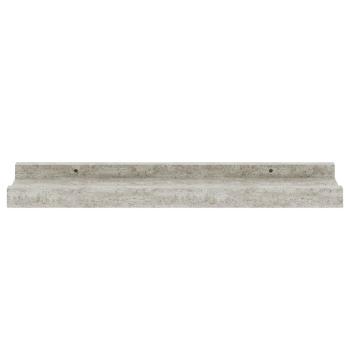 Wandregale 2 Stk. Betongrau 40x9x3 cm