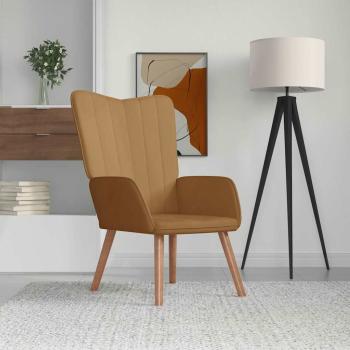 ARDEBO.de - Relaxsessel Braun Samt