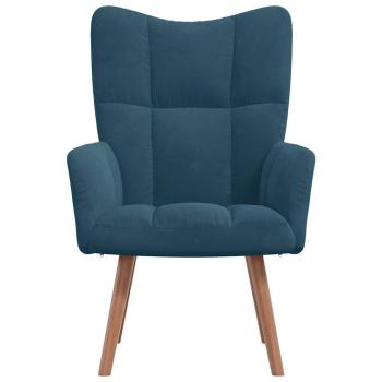 Relaxsessel Blau Samt