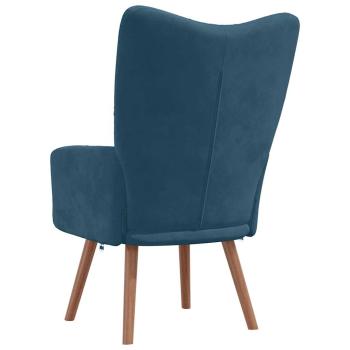 Relaxsessel Blau Samt
