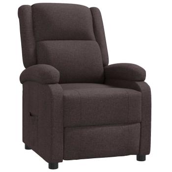 Relaxsessel Dunkelbraun Stoff
