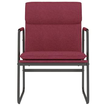 Loungesessel Weinrot 55x64x80 cm Stoff