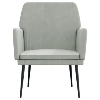 Sessel Hellgrau 62x79x79 cm Samt