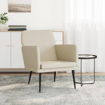 ARDEBO.de - Sessel Creme 61x78x80 cm Kunstleder