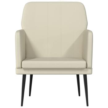 Sessel Creme 61x78x80 cm Kunstleder
