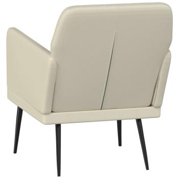 Sessel Creme 61x78x80 cm Kunstleder