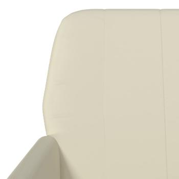 Sessel Creme 61x78x80 cm Kunstleder