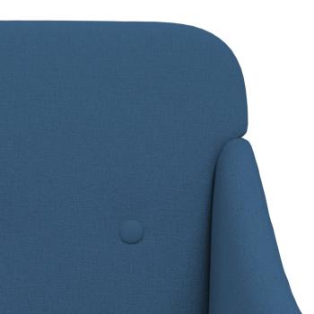 Sessel Blau 63x76x80 cm Stoff