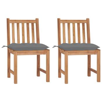 ARDEBO.de - Gartenst?hle 2 Stk. mit Kissen Massivholz Teak