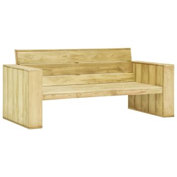 2-tlg. Garten-Lounge-Set mit Kissen Kiefernholz Imprägniert