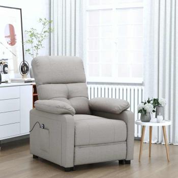 ARDEBO.de - Relaxsessel Elektrisch Taupe Stoff