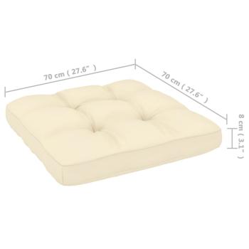 5-tlg. Garten-Lounge-Set mit Kissen Kiefer Massivholz