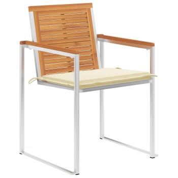 Gartenst?hle 8 Stk. mit Kissen Massivholz Akazie