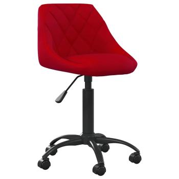 ARDEBO.de - Bürostuhl Weinrot Samt
