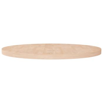 ARDEBO.de - Runde Tischplatte Ø90x4 cm Unbehandeltes Massivholz Eiche