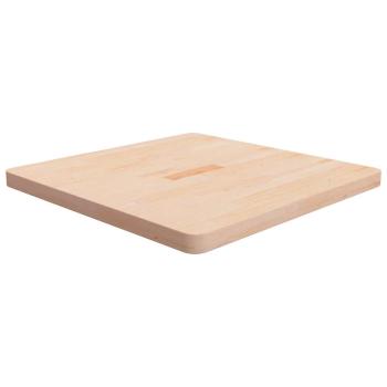 ARDEBO.de - Tischplatte Quadratisch 70x70x4 cm Eichenholz Unbehandelt
