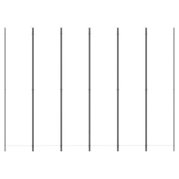 6-tlg. Paravent Weiß 300x220 cm Stoff