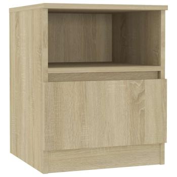 Nachttische 2 Stk. Sonoma-Eiche 40x40x50 cm Holzwerkstoff