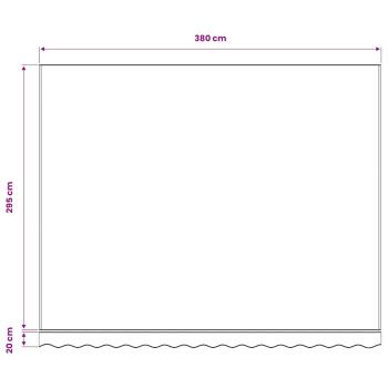 Ersatzstoff für Markise Burgunderrot 400x300 cm Polyester
