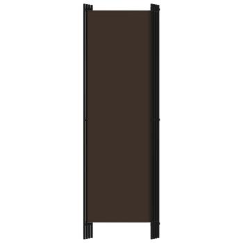 4-tlg. Raumteiler Braun 200x180 cm