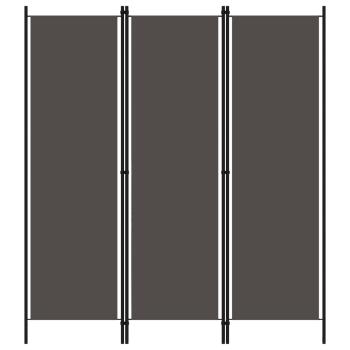 ARDEBO.de - 3-tlg. Raumteiler Anthrazit 150x180 cm