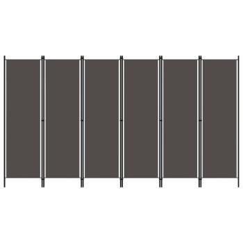 ARDEBO.de - 6-tlg. Raumteiler Anthrazit 300x180 cm