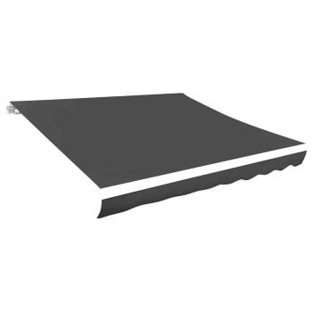 ARDEBO.de - Ersatzstoff für Markise Grau 450x300 cm Polyester