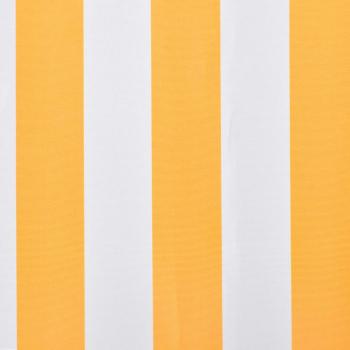 Ersatzstoff für Markise Orange und Weiß 350x250 cm Polyester