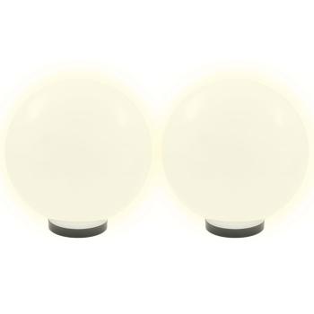 LED-Gartenleuchten 2 Stk. Kugelförmig 30 cm PMMA