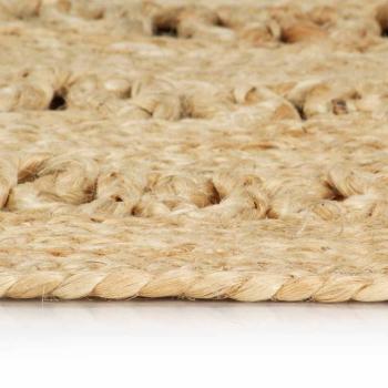 Teppich Handgefertigt Jute Geflochten 90 cm
