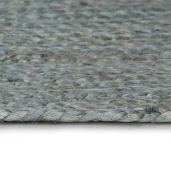 Teppich Handgefertigt Jute Rund 90 cm Olivgrün