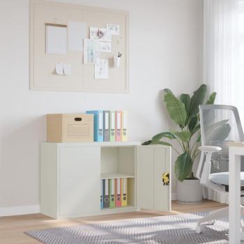 ARDEBO.de - Aktenschrank Hellgrau 90x40x70 cm Stahl