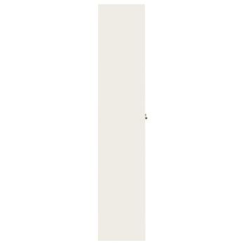 Aktenschrank Weiß 105x40x180 cm Stahl