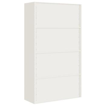 Aktenschrank Weiß 105x40x180 cm Stahl