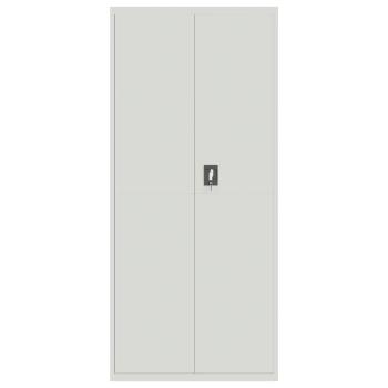 Aktenschrank Hellgrau 90x40x200 cm Stahl
