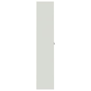 Aktenschrank Hellgrau 90x40x200 cm Stahl