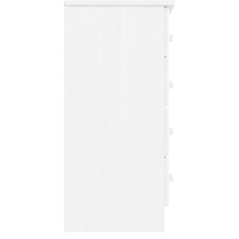 Kommode ALTA Weiß 77x35x73 cm Massivholz Kiefer