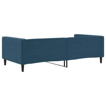 Tagesbett Blau 100x200 cm Samt