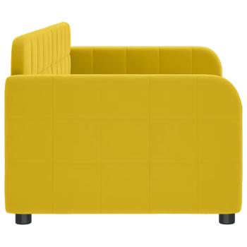 Tagesbett Gelb 80x200 cm Samt