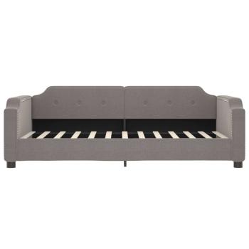 Tagesbett Taupe 90x200 cm Stoff