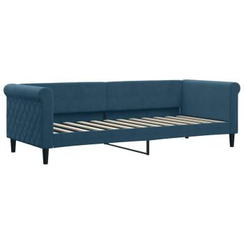 Tagesbett Blau 80x200 cm Samt