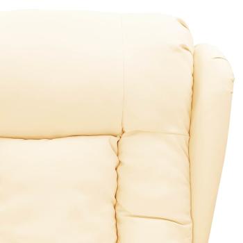 Relaxsessel Creme Kunstleder