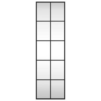 Wandspiegel Schwarz 30x100 cm Rechteckig Eisen